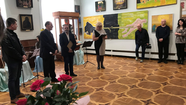 Відкриття виставки Заслуженого діяча культури України Жулінського М. В.